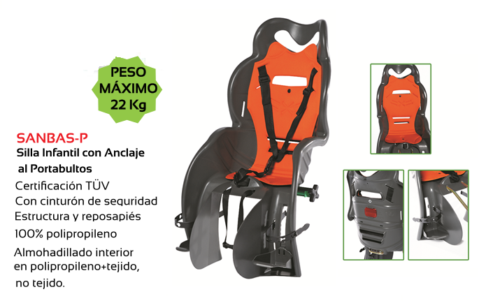 SILLA PORTANIOS TKX PORTABULTOS SANBASP